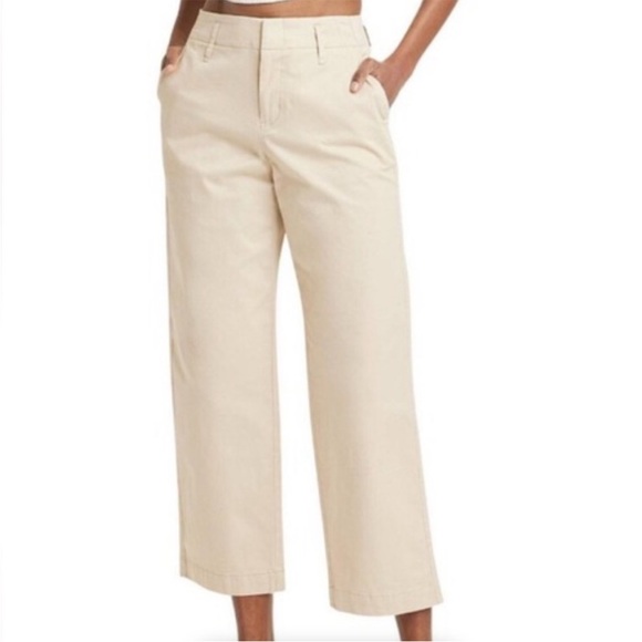 🆕 a new day Women's High-Rise Tapered Ankle Chino Pants Off White Var Sizes NWT - Picture 2 of 12